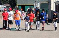 Saturday was Field Day at Granada Little League as Spring Training was wrapping up.  Shown are a group of youth with rakes, brooms, and shovels about to go to work on Field 3.  Either that, or they we