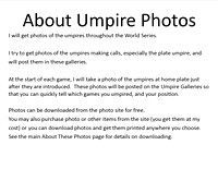 About Umpire Photos